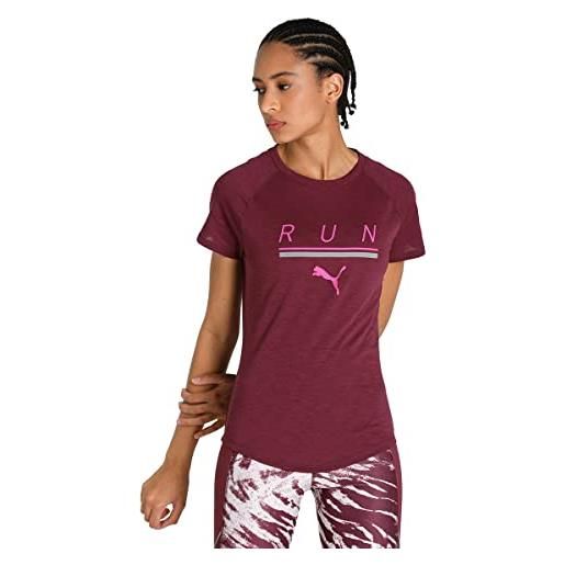 PUMA maglietta marca modello run 5k logo ss tee w