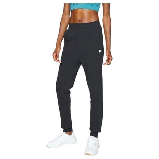 FILA rangiroa vita alta pantaloni da allenamento, nero, s donna