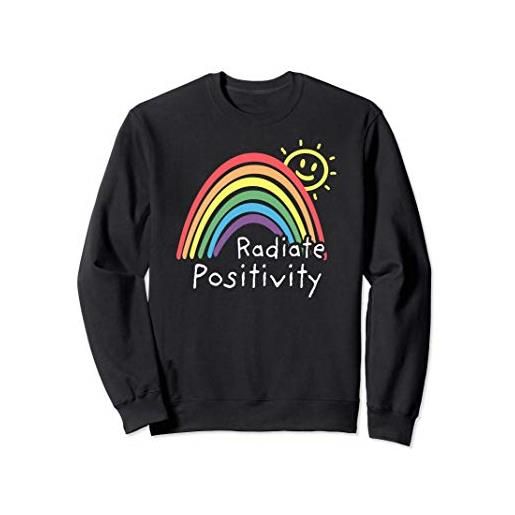 Arcobaleni di T&D t&d irradia positività arcobaleno carino felpa
