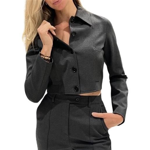 PINKO giacca monopetto in stoffa - 104221a15m - grigio