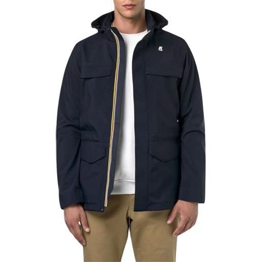 K-WAY giubbino manphy bonded - k7126vw - green b - blue depht