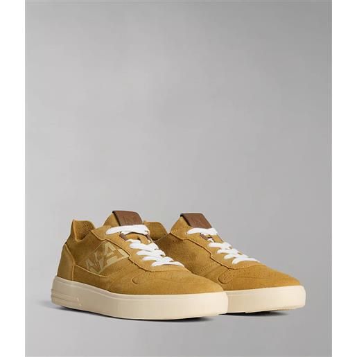 Scarpe sneakers uomo napapijri bark suede giallo
