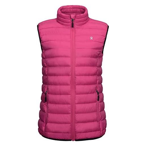 Little Donkey Andy gilet da golf leggero e caldo da donna, per escursionismo, viaggi, casual, carminio rosa s