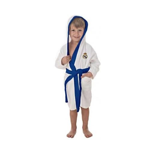 JYC CREATIVE accappatoio del real madrid, accappatoio per adulti e bambini, regali per i tifosi del madrid, regalo per uomo, bambino, padre, ragazzo, ragazza, , real madrid, x-small