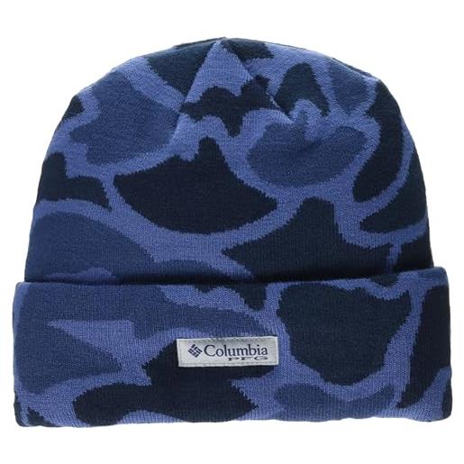 Columbia pfg waterways beanie berretto, bluebell inlets camo, taglia unica unisex-adulto
