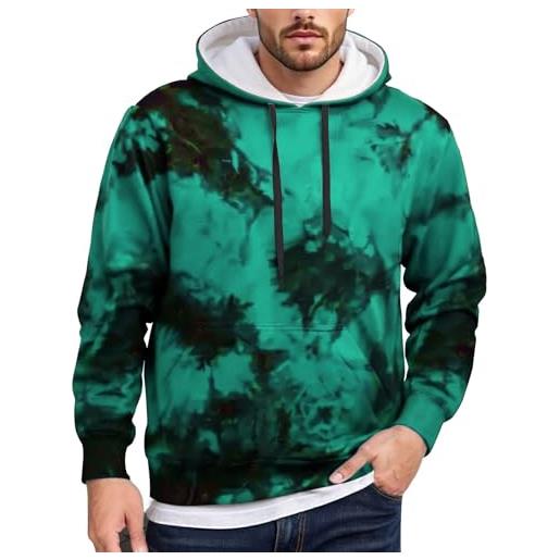 Generic felpe con cappuccio da uomo con disegni trendy tie dye pullover felpe con cappuccio leggero comfort vestiti tinta unita con cappuccio workou country y2k personalizzato loose fit college mens felpe con