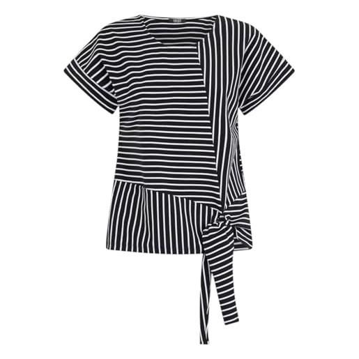 Liu Jo t-shirt donna Liu Jo nero/riga sn. White es25lj11 va5182 j4909 m