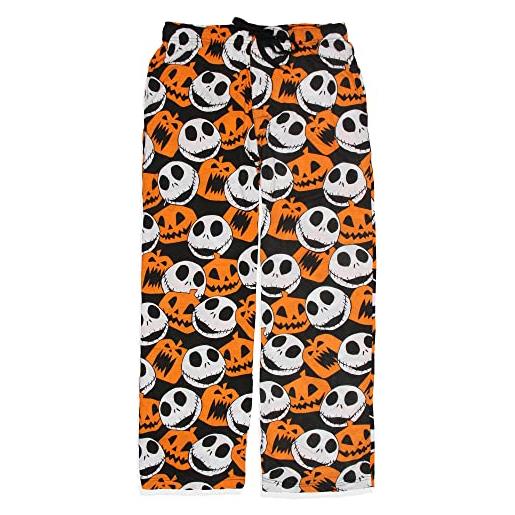 Disney the nightmare before christmas adult jack skellington and jack o lantern lounge pajama pants (large) multicolored