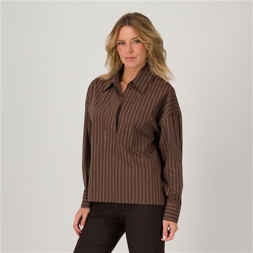 Caterina Lancini polo a maniche lunghe fantasia a righe