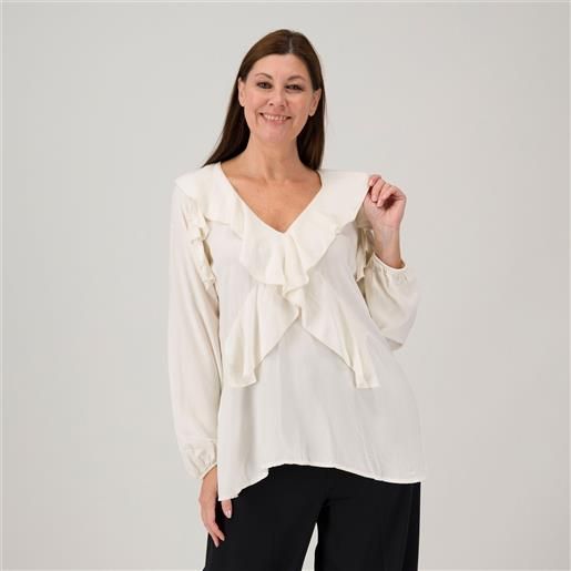 Mood Atelier blusa morbida 100% viscosa con volant