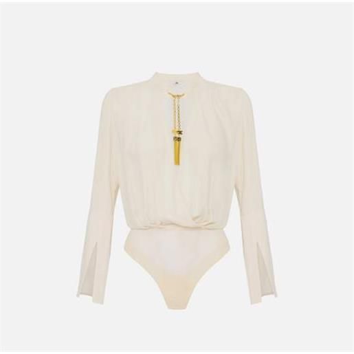 ELISABETTA FRANCHI camicia donna cb00557e2 milk (dz9)