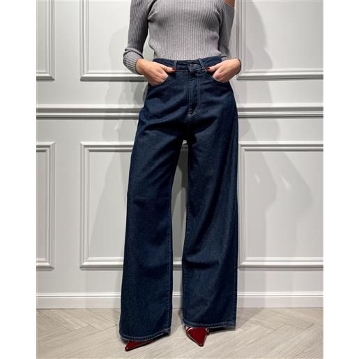 TENSIONE IN jeans palazzo con tasche a filo sul retro - giusi - TENSIONE IN