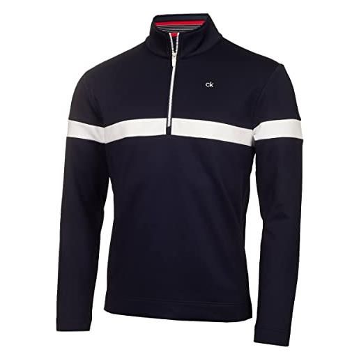 Calvin Klein uomo 2025 scale insul-lite 1/2 zip maglione da golf - marina - xxl
