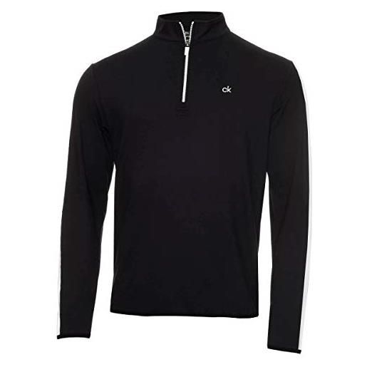 Calvin Klein uomo 2025 maglione newport maniche a righe - nero/bianco - xl