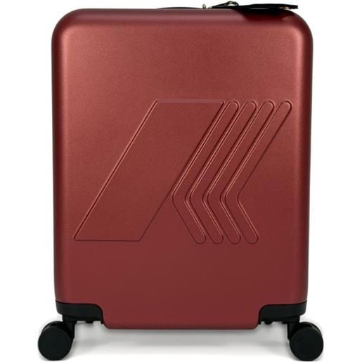 K-Way valigia con logo - rosso