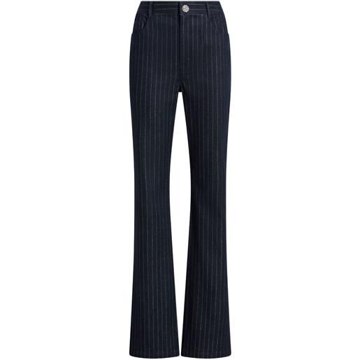 Cinq A Sept pantaloni shailene gessati - blu