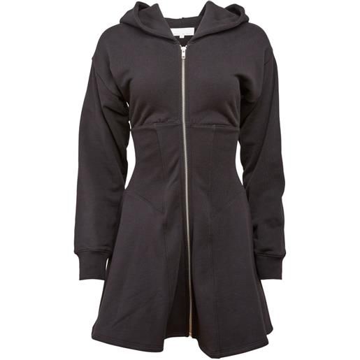 Fleur Du Mal abito addie con zip - nero