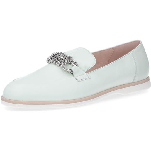 Soffice Sogno mocassini in pelle con catena tacco 2 cm