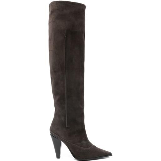 Roberto Festa stivali valeska con tacco alto 95mm - marrone