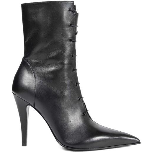 Alexander McQueen stivaletti con tacco a stiletto - nero