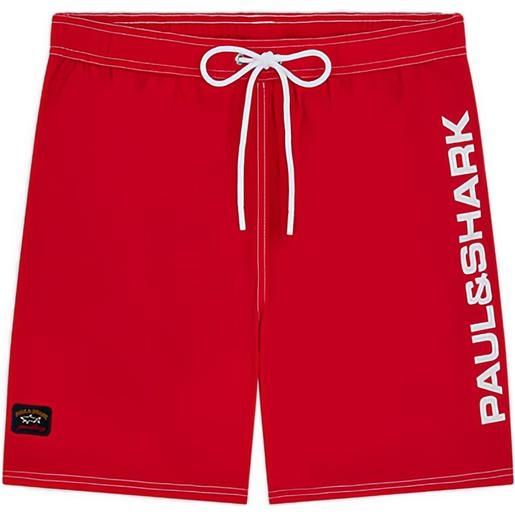 Paul & Shark costume da bagno con coulisse - rosso