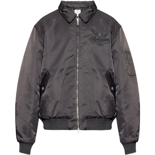 PUMA x represent bomber con ricamo - grigio