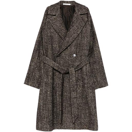 Tagliatore cappotto con cintura - marrone