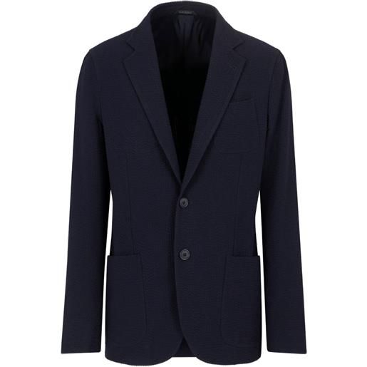 Giorgio Armani blazer a maniche lunghe - blu