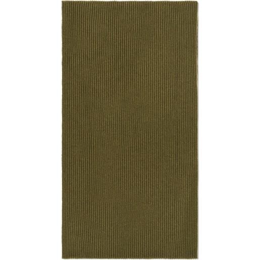 Eric Bompard sciarpa ad anello in lana a coste - verde