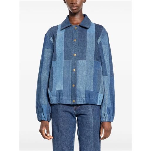 E.L.V DENIM bomber kara - blu