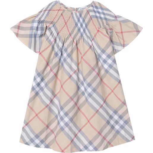 Burberry Kids abito a quadri - toni neutri
