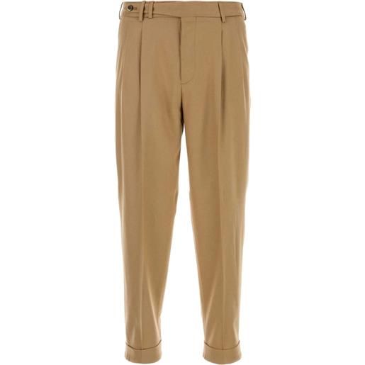 PT Torino pantaloni dritti in lana vergine - toni neutri
