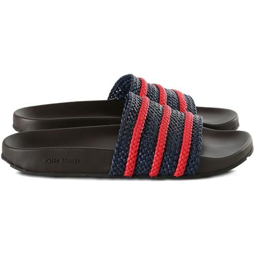 adidas x wales bonner sandali slides adilette - blu