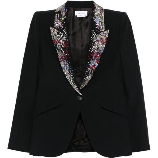 Alexander McQueen blazer con decorazione - nero