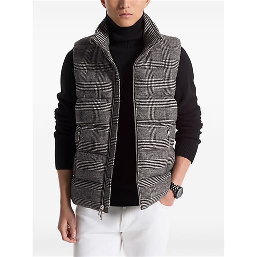 Michael Kors gilet a quadri - grigio