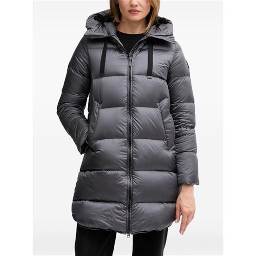 bomboogie piumino geneva con cappuccio - grigio