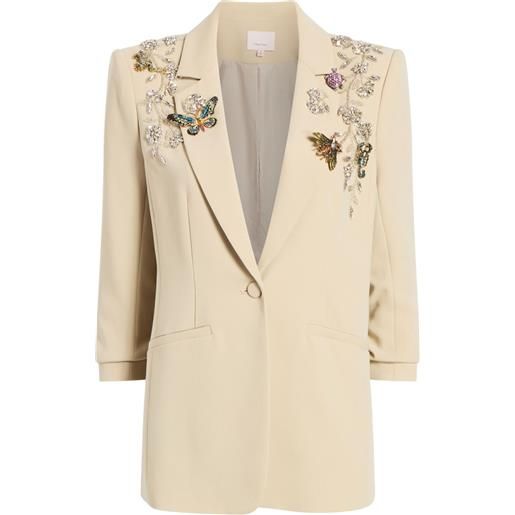 Cinq A Sept blazer con ricamo - toni neutri