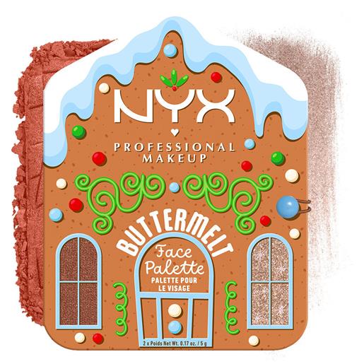 Nyx Professional MakeUp buttermelt face palette deep 1pz - palette viso