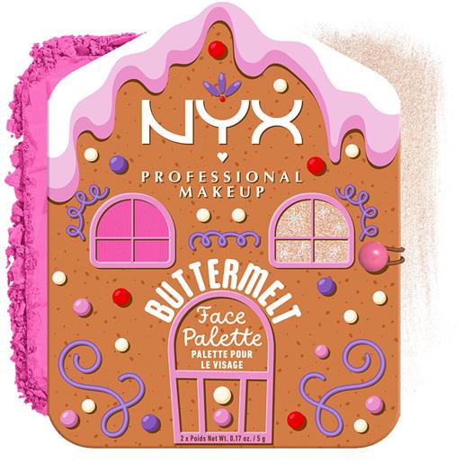 Nyx Professional MakeUp holiday buttermelt face palette light/medium 1pz - palette viso
