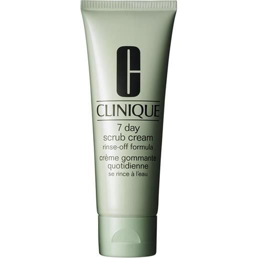 Clinique detergenza 7-day scrub 100ml - esfoliante idratante viso