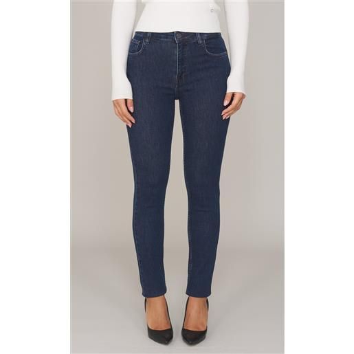Trussardi jeans trussardi 105 skinny blu medio, colore blu