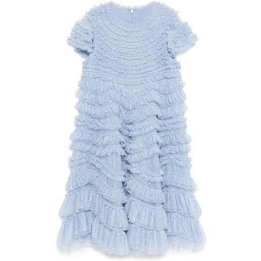 NEEDLE & THREAD KIDS abito wild rose - blu