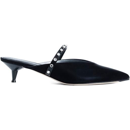 Alexander McQueen mules revel con cinturino posteriore 50mm - nero