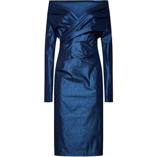 Talbot Runhof strapless dress - blu