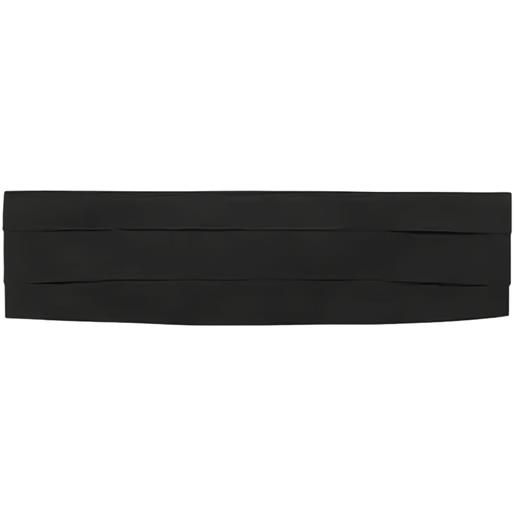 Canali fascia da smoking con pieghe - nero