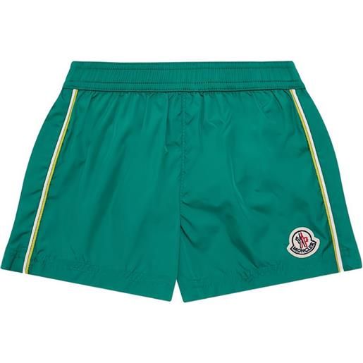 Moncler Enfant costume da bagno con logo - verde
