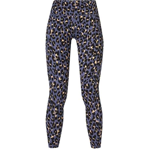 Sweaty Betty leggings power 7/8 leopardati - blu