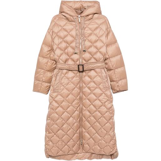 Max Mara cappotto trapuntato con cappuccio - toni neutri