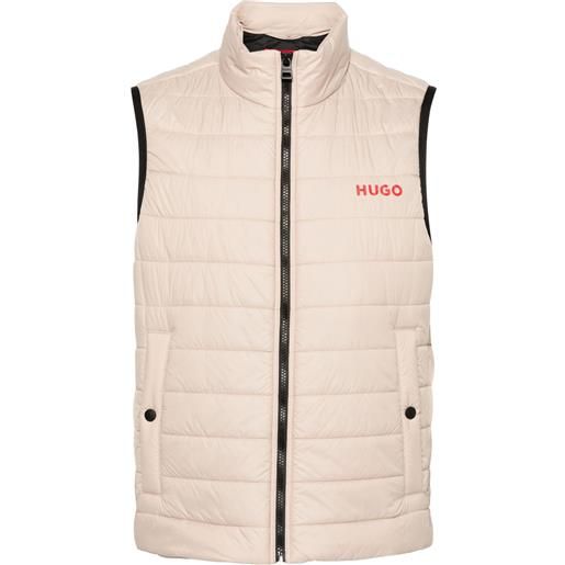 HUGO gilet con stampa - toni neutri