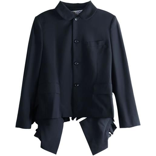 Comme Des Garçons Comme Des Garçons giacca con ruches - nero